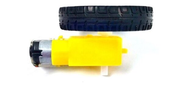 dc motor with wheel