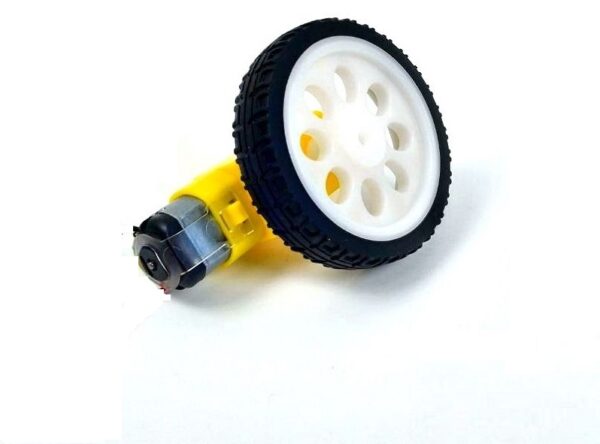 dc motor with wheel