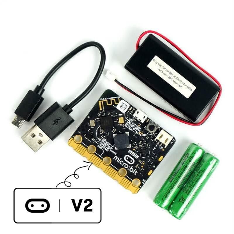  BBC Micro Bit V2 Board for Coding & Programming  Pocket Size  Upgraded Computer Processor with Speaker, Microphone & Touch Sensor :  Electronics