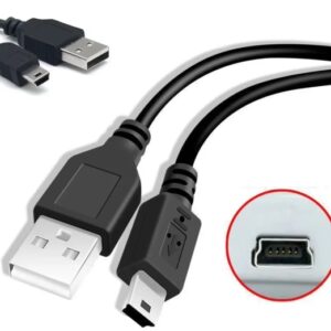 Mini-USB Cable 100cm 24AWG gray or black