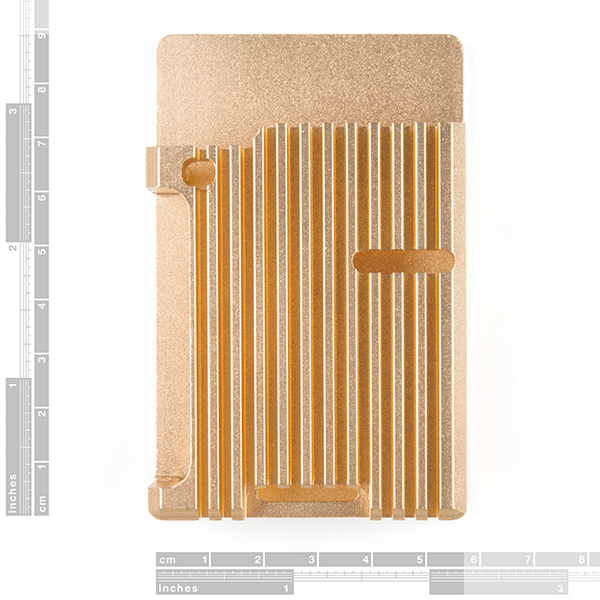 Aluminum Heatsink Case for Raspberry Pi 4 - Heliodor Gold
