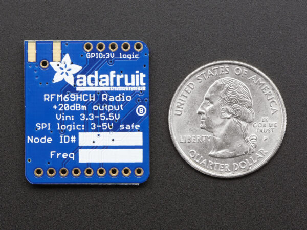 Adafruit RFM69HCW Transceiver Radio Breakout - 868 or 915 MHz - RadioFruit