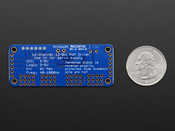 Adafruit 16-Channel 12-bit PWM/Servo Driver - I2C interface - PCA9685