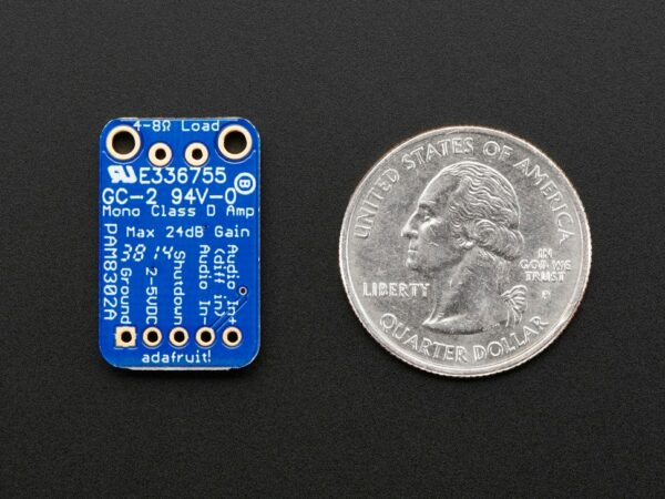 Adafruit Mono 2.5W Class D Audio Amplifier - PAM8302