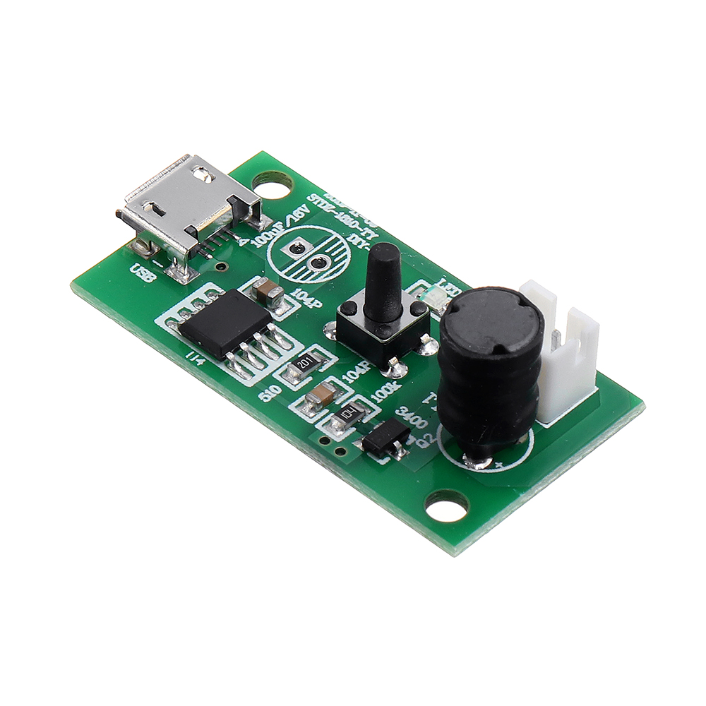  Atomization Disc, 5V Module USB Humidifier Atomization Plate  Circuit Board Atomization Module with Timing Switch 20mm 110KHz Mist  Atomizer DIY Humidifier with PCB 5V for Home for Family (4) : Home