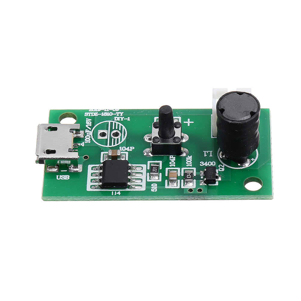  Atomization Disc, 5V Module USB Humidifier Atomization Plate  Circuit Board Atomization Module with Timing Switch 20mm 110KHz Mist  Atomizer DIY Humidifier with PCB 5V for Home for Family (4) : Home