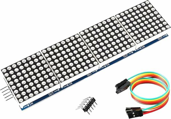 MAX7219 4-in-1 dot matrix display controller for arduino