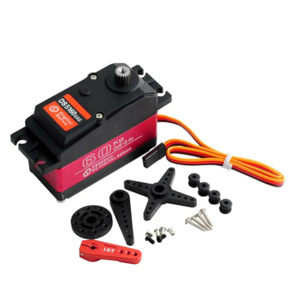 60KG High Torque Metal Geared Waterproof Digital Servo DS5160 - Image 3