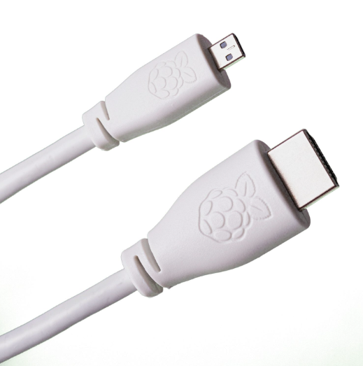 Official Micro-HDMI to Standard HDMI 1 meter Cable for Raspberry Pi - Image 4