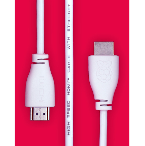Official Micro-HDMI to Standard HDMI 1 meter Cable for Raspberry Pi - Image 3