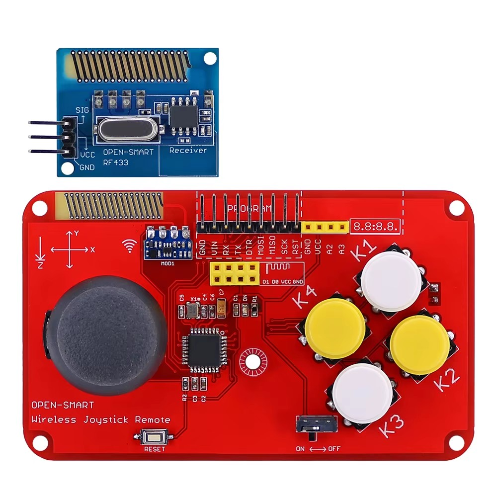 Joystick RF 433MHz Wireless Joystick Remote Controller Module Transceiver for Smart Car