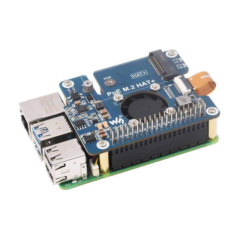 PCIe To M.2 Adapter With PoE For Raspberry Pi 5 - Image 4
